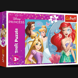 TREFL DISNEY PRINCESS Puzle Princesess, 30 gab.