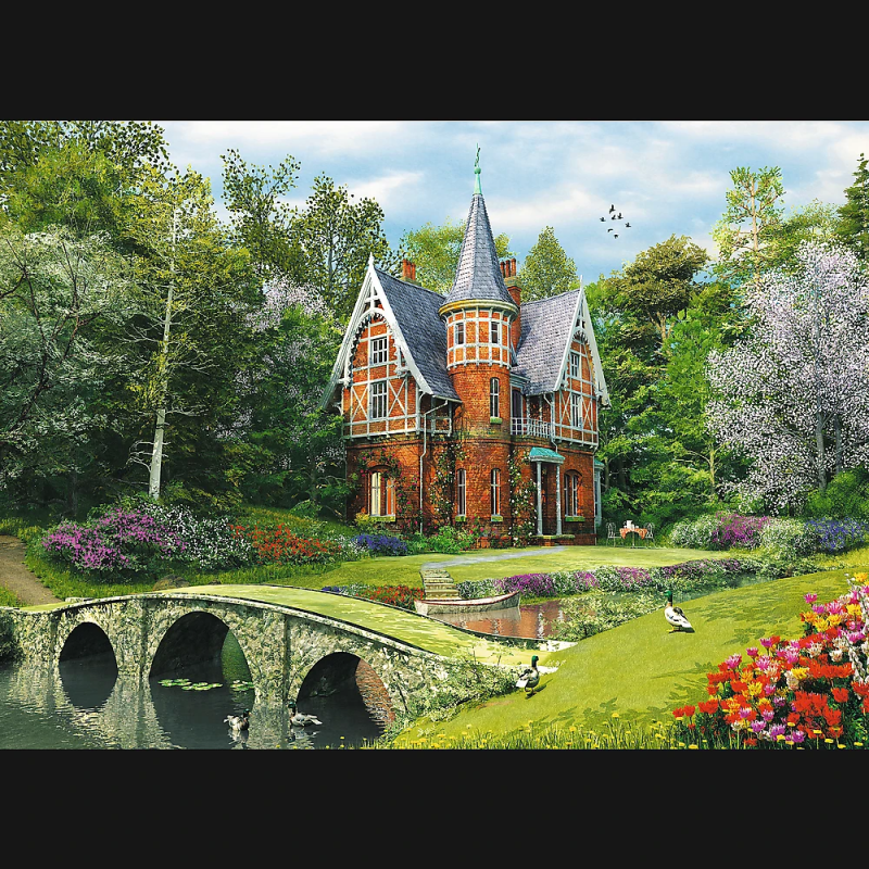 TREFL Koka puzle - Viktorijas laikmeta māja, 1000gb