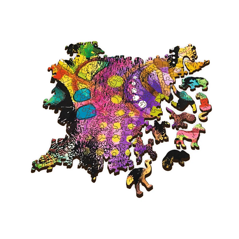 TREFL Koka puzle - Krāsains kaķis, 1000gb