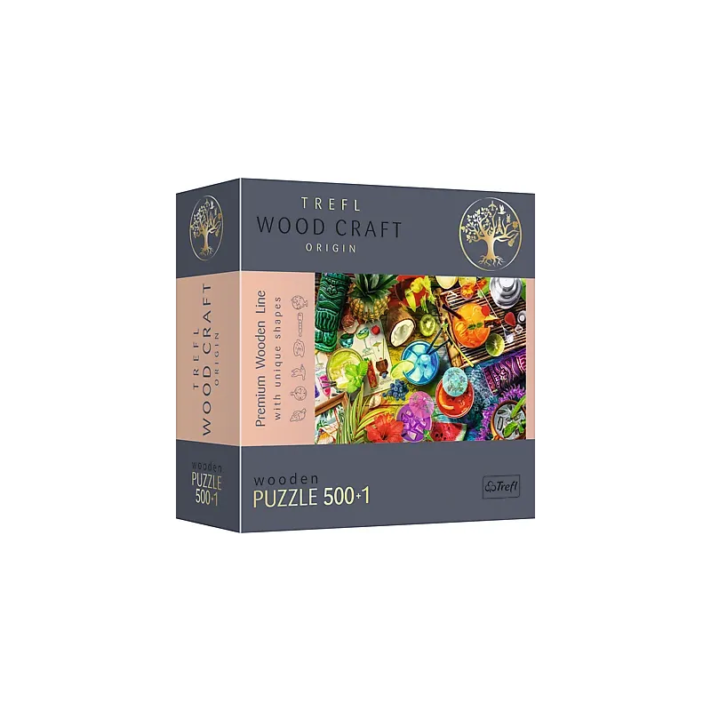 TREFL Koka puzle - Krāsaini kokteiļi, 500gb