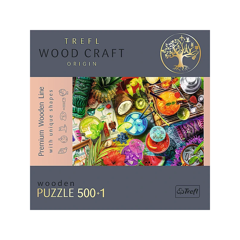 TREFL Koka puzle - Krāsaini kokteiļi, 500gb