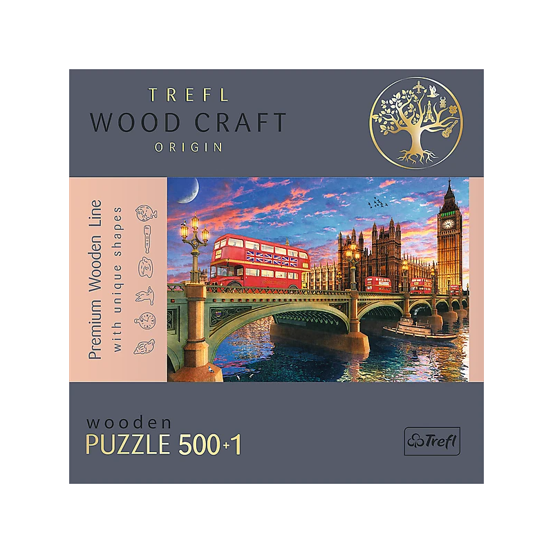 TREFL Koka puzle - Vestminsteras pils, Big Bens, Londona, 500gb