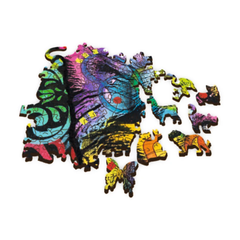 TREFL Koka puzle - Krāsains kucēns, 500gb