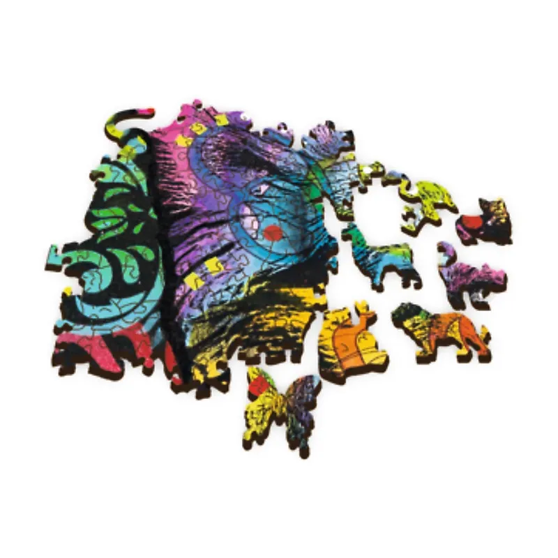 TREFL Koka puzle - Krāsains kucēns, 500gb