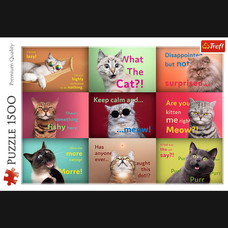 TREFL Puzle Kaķi, 1500 gab.