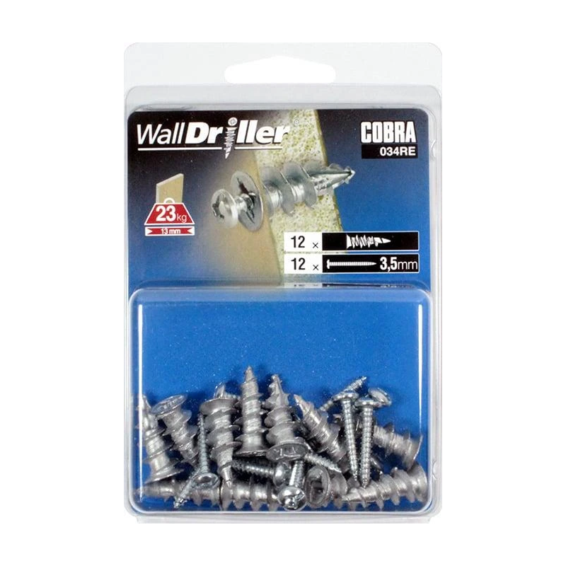 Ieskrūvējamie GKP skrūves. 3,5 x 22 mm, metāla, 12 gab.