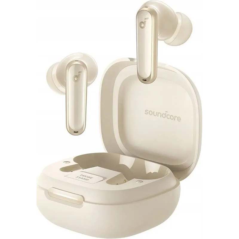 Bezvadu austiņas Soundcore P40i, bēša