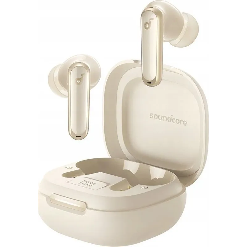 Bezvadu austiņas Soundcore P40i, bēša