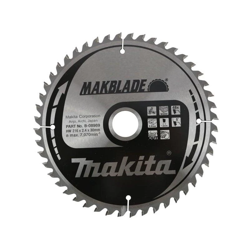 Zāģripa makita b-08969 216x30x2,4mm z48