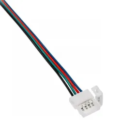 Connector led strip rgbw 12 mm 15cm cabl