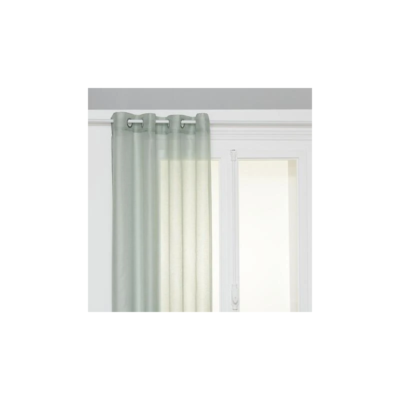 Dienas aizkari moly 135x240 gredz. zaļg.