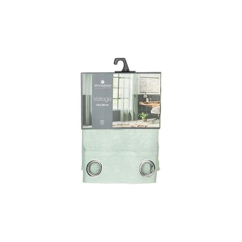 Дневной занавес Atmosphera MOLY 146280C, зеленоватый, 135 см x 240 см
