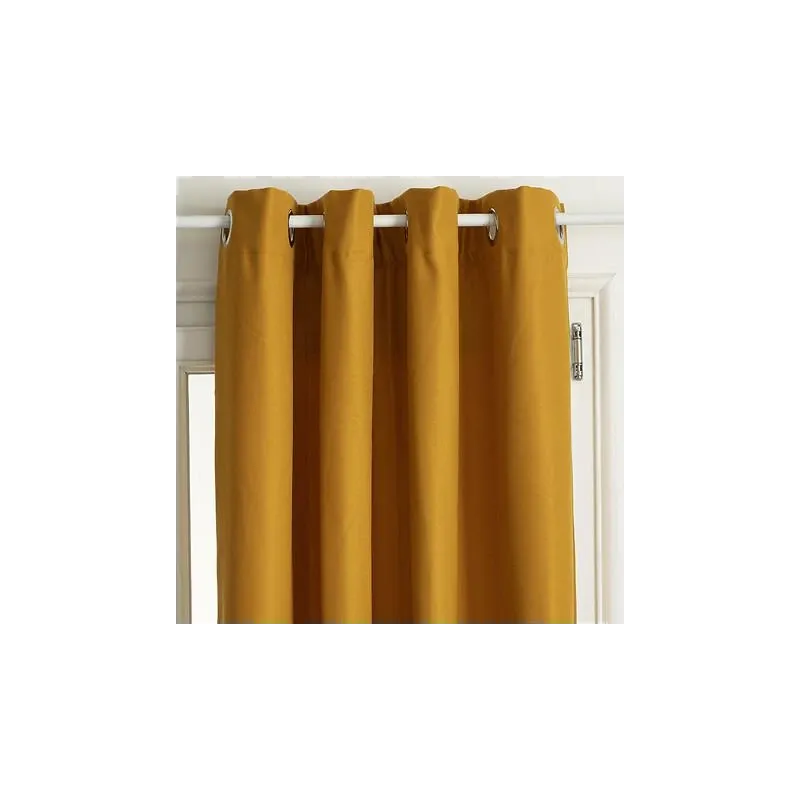 Шторы блэкаут Atmosphera ISA THERMO 172412R, горчичный, 140 см x 260 см