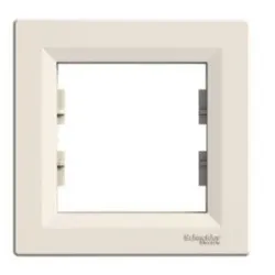 Schneider Asfora 1-slot frame, cream