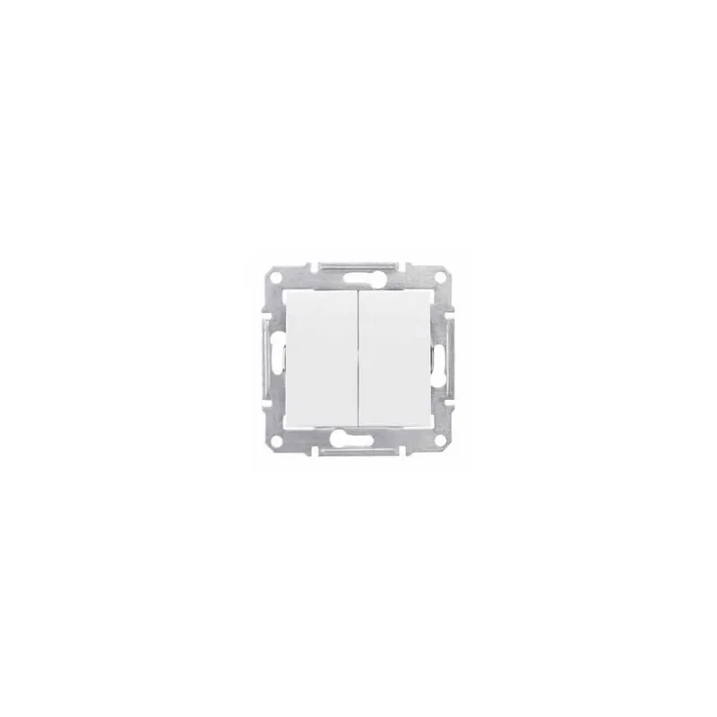 Slēdzis Schneider Electric Asfora, 2 kl, balta krās.