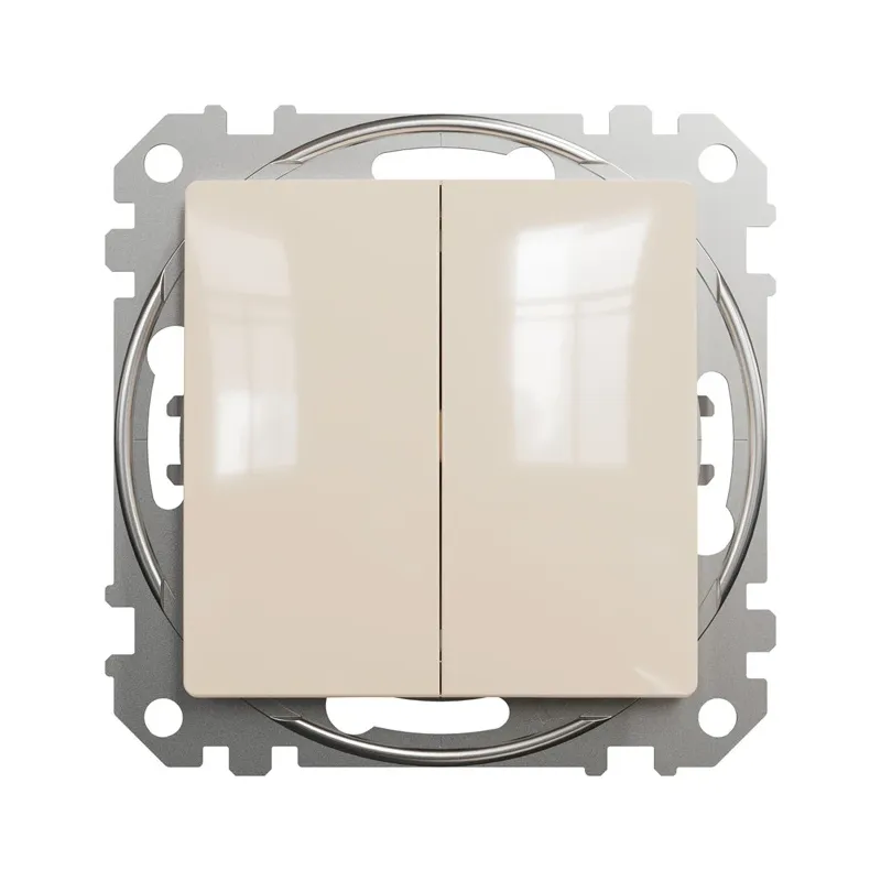 Slēdzis Schneider Electric Sedna Design, 2 kl, bēša krās.
