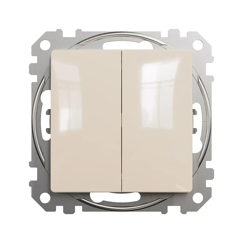 Pārslēgi Schneider Electric Sedna Design, 2 kl, bēša krās.