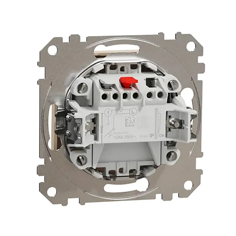 Impulsinis jungiklis Schneider Electric Sedna Design 10A, smėlio spalvos