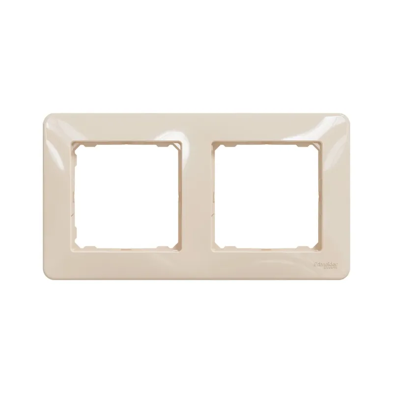 Rāmis 2PL Schneider Electric Sedna Design, bēša krās.