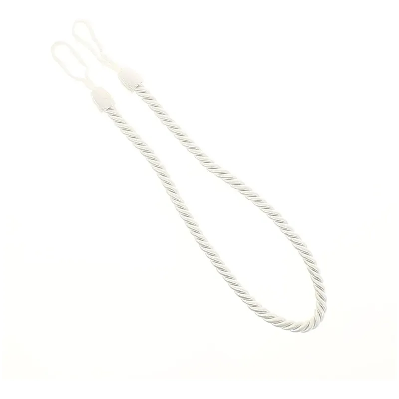 Dekoratīvā aukla aizkariem 200301, balta krās.