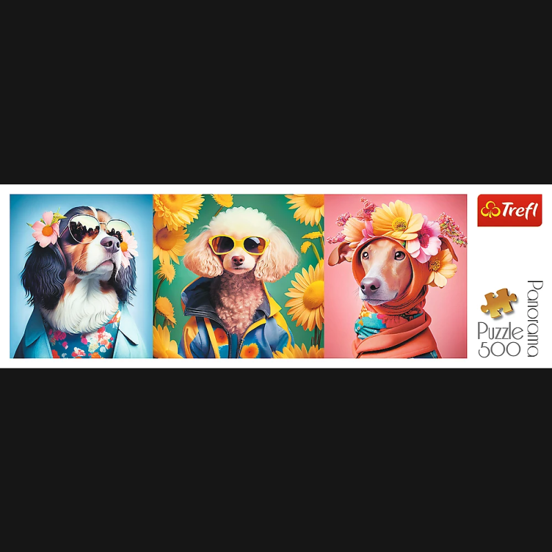 TREFL Panorāmas Puzle Suņi, 500 gab.