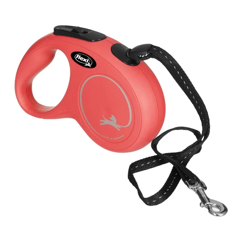 Automatinis pavadėlis Flexi New Classic 22504, raudona sp., S 5m