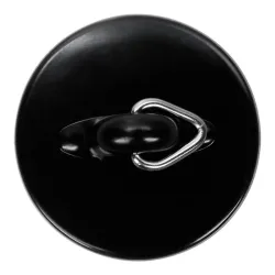 Izlietnes aizbāznis 6cm melns, PVC