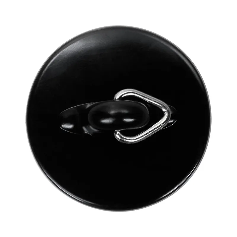 Izlietnes aizbāznis 6cm melns, PVC