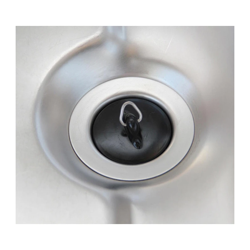 Izlietnes aizbāznis 6cm melns, PVC