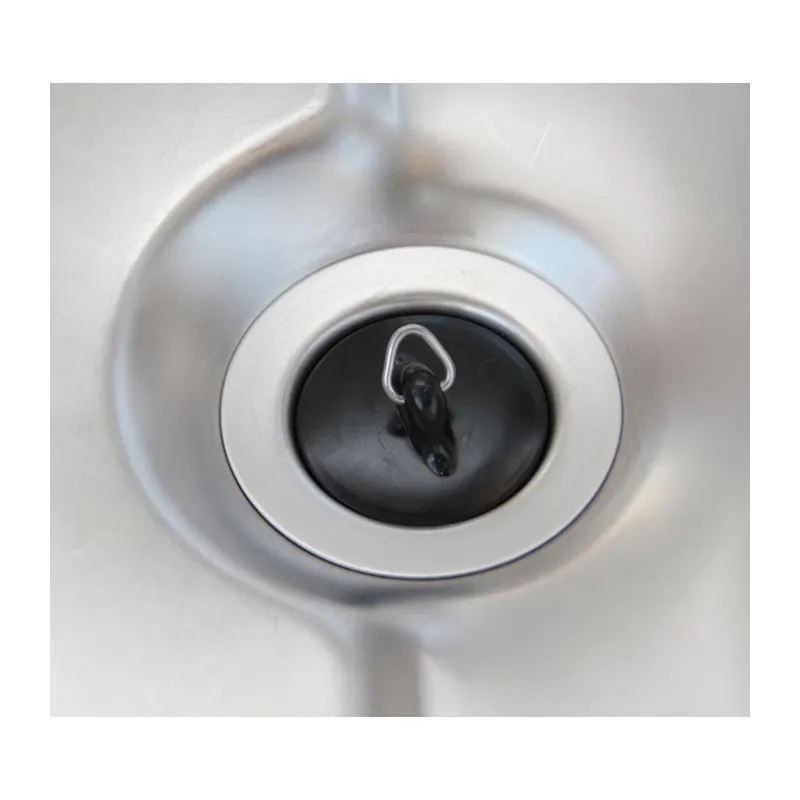 Izlietnes aizbāznis 6cm melns, PVC