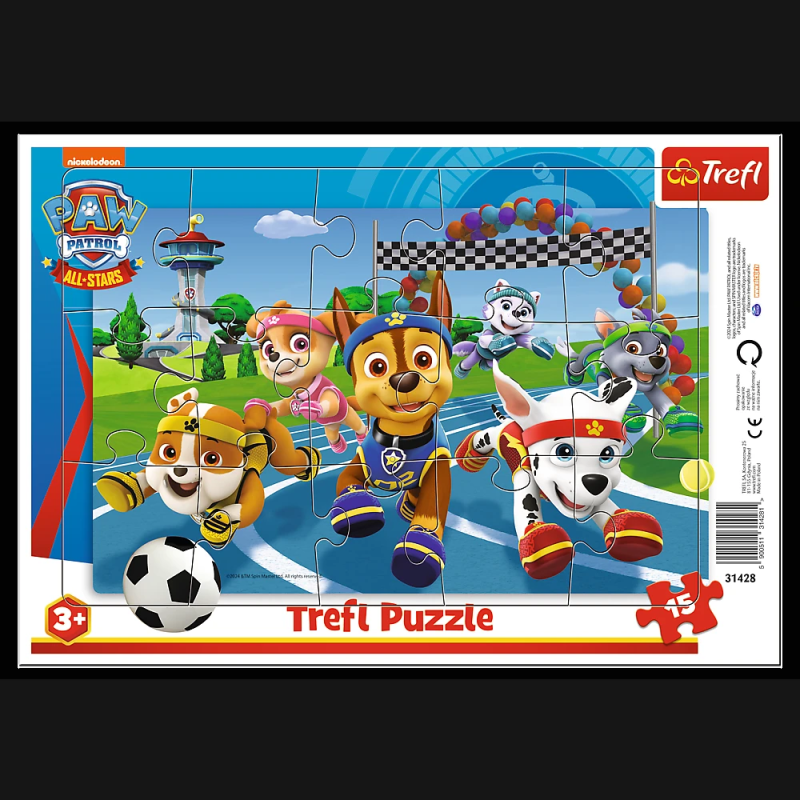 TREFL PAW PATROL Puzle Paw Patrol, 15 gab.