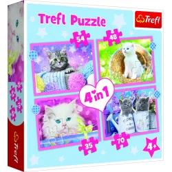 TREFL Комплект пазлов 4в1 Котята