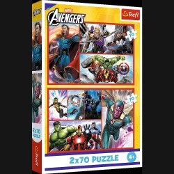 TREFL AVENGERS Pužļu komplekts, 2x70 gab.