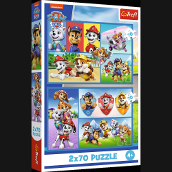 TREFL PAW PATROL Pužļu komplekts, 2x70 gab.