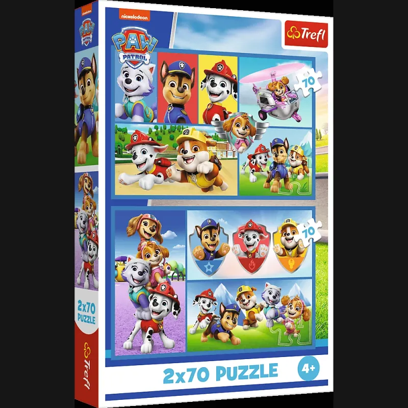 TREFL PAW PATROL Pužļu komplekts, 2x70 gab.