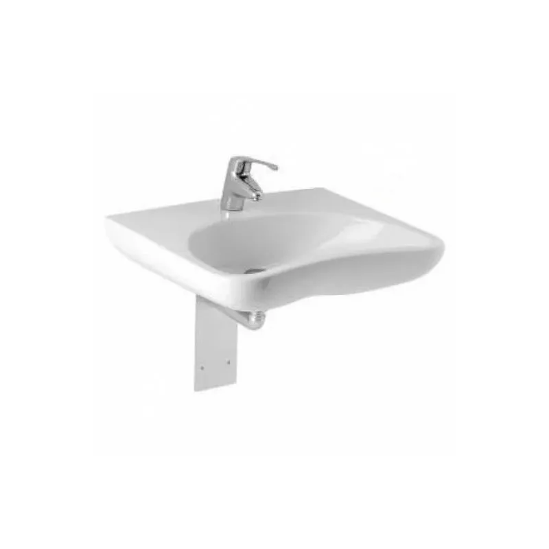 Vannas istabas izlietne Jika Mio, keramika, 64 cm x 55 cm x 16.5 cm, balta krās.