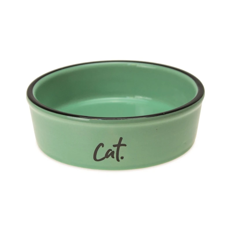 Bļoda kaķim karlie keram. zaļa 250ml