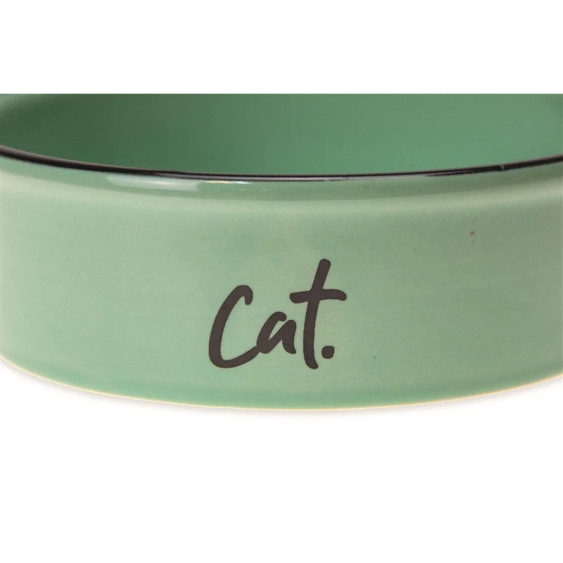 Bļoda kaķim karlie keram. zaļa 250ml