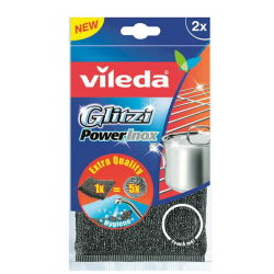 Vileda Glitzi Power Inox švamme-skrāpis, 2 gab.