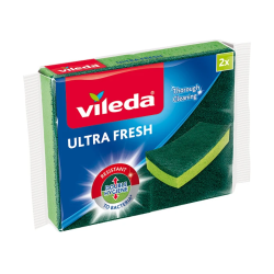 Vileda Ultra Fresh antibakteriālās trauku švammes, 2 gab.