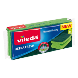 Vileda Ultra Fresh antibakteriālie trauku sūkļi, 3 gab.