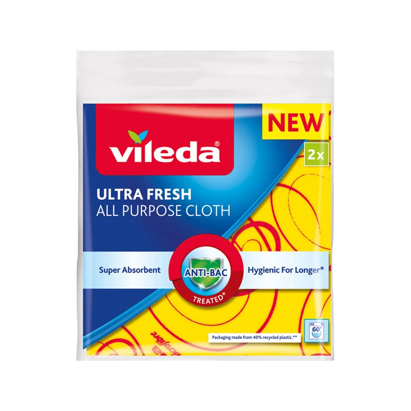 Vileda Ultra Fresh universālās tīrīšanas drānas, 2 gab.