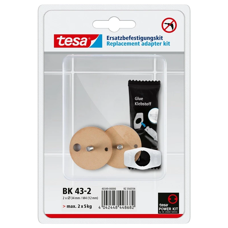 Stiprinājumu komplekts Tesa 2 gab 40349 BK43-2