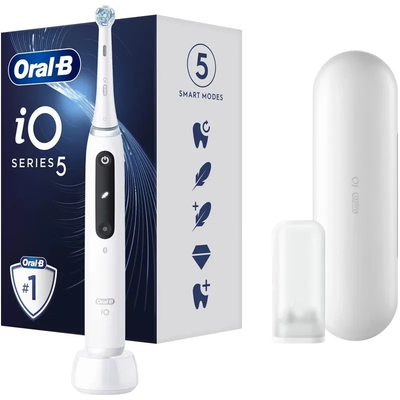 Elektriskā zobu birste Oral-B iO Series 5, balta krās.