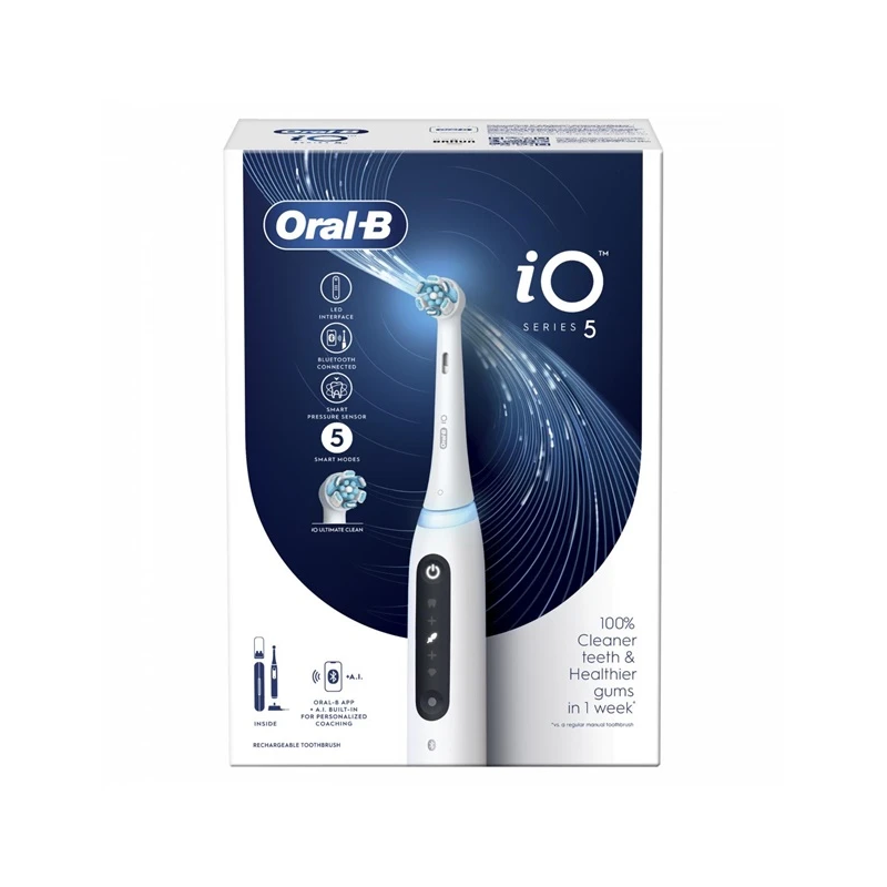 Birste zobu el.io 5 balta oral-b