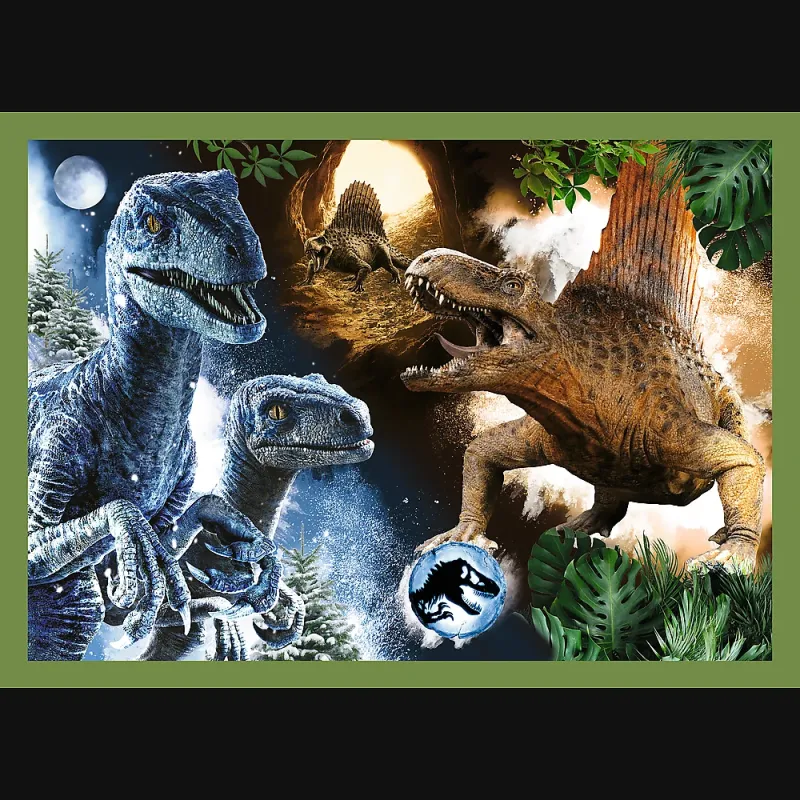 TREFL JURASSIC WORD Puzzle 4 in 1 set 35 48 54 70 pcs