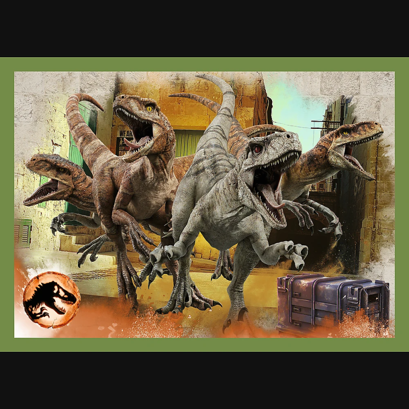 TREFL JURASSIC WORD Pužļu komplekts 4in1, 35+48+54+70 gab.