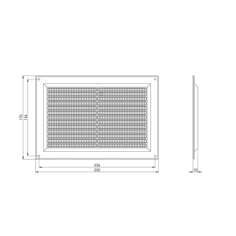 Reste plastik vr2517b 250x170 brūna eur