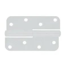 Rim hinge 110 mm white right 6537l-2m