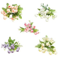 Mākslīgais ziedu pušķis, dažādi veidi